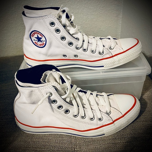 Shoes | Rare Leather Limited Edition Vintage Chuck Double Upper Size 85 Poshmark